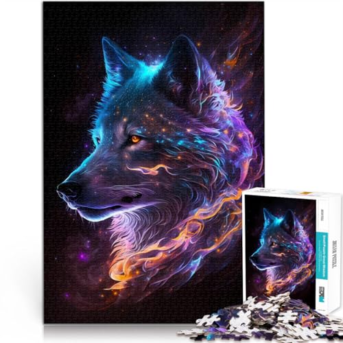 Stressabbau-Spielzeug Siberian Husky Fuchs Sterne 1000 Teenager-Teile-Puzzle 26x38cm Tolle Geschenke und Spielzeuge für ab 14 Jahren von LGNBTGM