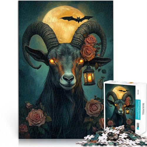 Stressabbau-Spielzeug Unglückliches Schaf 1000-teiliges Teenager-Puzzle 26x38cm eignet ganze Familie für ab 14 Jahren von LGNBTGM