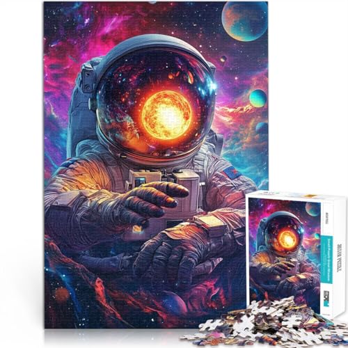 Stressabbau – Staycation – Zeit totschlagen Astronauten sehen die Sonne 1000-teiliges Puzzle für Teenager 70x100cm Gutes Geschenk von LGNBTGM
