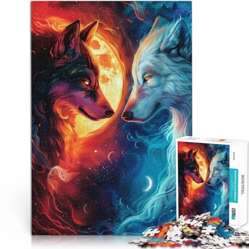 Stressabbau – Staycation – Zeit totschlagen Feuer und EIS Wolf 1000 Teenager-Teile-Puzzle 70x100cm Wohnkunstdekor Stressabbau – Staycation – Zeit totschlagen Feuer und EIS Wolf 1000 Teenager-Teile-Puzzle 70x100cm Wohnkunstdekor von LGNBTGM