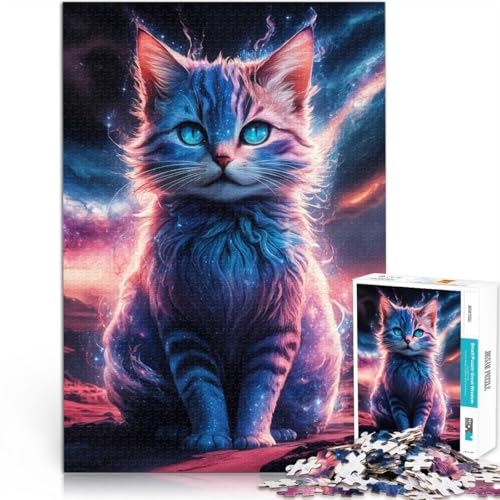 Stressabbau – Staycation – Zeit totschlagen Katzengalaxie 2000-teiliges Puzzle für Teenager 70x100cm Heimdekoration Spielzeug von LGNBTGM