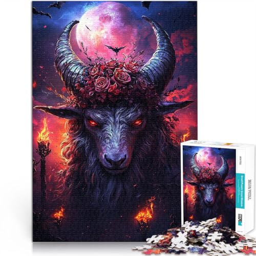 Stressabbau – Staycation – Zeit totschlagen Teufelsziege 1000-teilige Puzzles für Erwachsene 26x38cm Heimdekoration Spielzeug von LGNBTGM