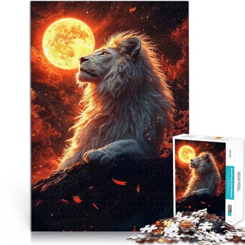 Stressabbau Weißer Löwe unter Mond Teenager-Puzzles 1000 Teile 50x75cm Jedes Stück ist einzigartig – Anspruchsvolles Familienspiel für ab 14 Jahren Stressabbau Weißer Löwe unter Mond Teenager-Puzzles 1000 Teile 50x75cm Jedes Stück ist einzigartig – Anspruchsvolles Familienspiel für ab 14 Jahren von LGNBTGM