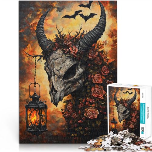Trainieren Sie Ihr Gehirn und Ihre Hände Teufelsziege 1000-teilige Puzzles für Teenager 26x38cm Geburtstagsgeschenk ab 14 Jahren von LGNBTGM