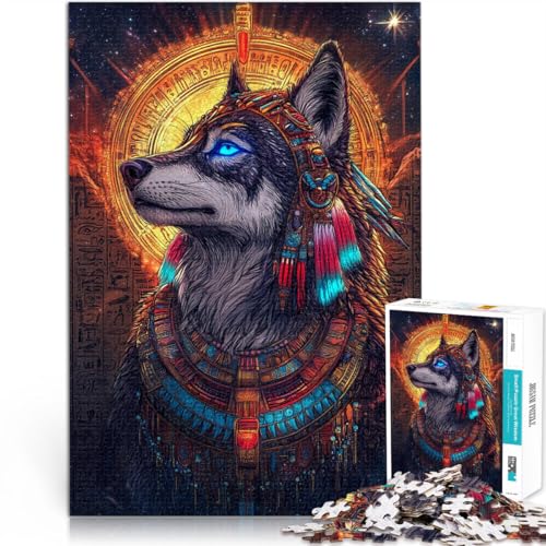 für Lernspiel-Herausforderungsspielzeug Ägyptischer Wolf 1000-teilige Puzzles für Erwachsene 26x38cm Für Paare geeignet für Lernspiel-Herausforderungsspielzeug Ägyptischer Wolf 1000-teilige Puzzles für Erwachsene 26x38cm Für Paare geeignet von LGNBTGM