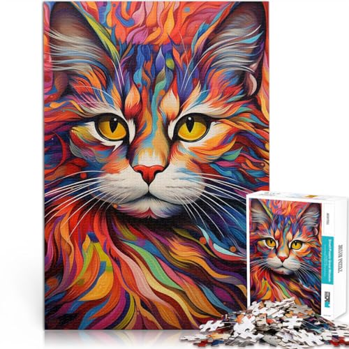 für Lernspiel-Herausforderungsspielzeug Abstrakte Katze Teenager-Puzzles 1000 Teile 26x38cm Lustiges Geschenk für 14+ für Lernspiel-Herausforderungsspielzeug Abstrakte Katze Teenager-Puzzles 1000 Teile 26x38cm Lustiges Geschenk für 14+ von LGNBTGM