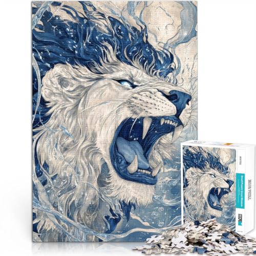 für Lernspiel-Herausforderungsspielzeug Brüllen des Löwen 1000-teiliges Puzzle für Teenager 26x38cm Tolles Geschenk für Spiele von LGNBTGM