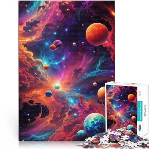 für Lernspiel-Herausforderungsspielzeug Bunte Welt 1000-teilige Puzzles für Erwachsene 70x100cm Gutes Geschenk von LGNBTGM