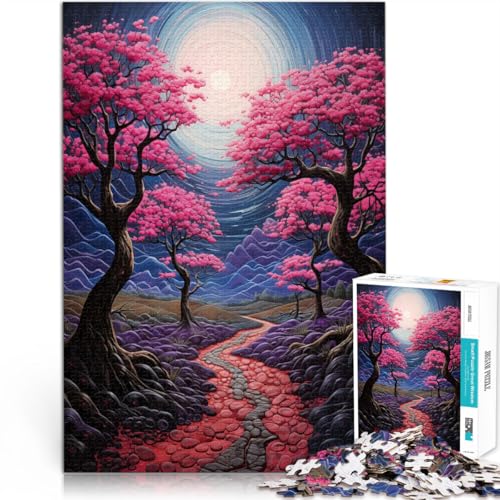 für Lernspiel-Herausforderungsspielzeug Der Mitternachtspfad Puzzle für Erwachsene 1000 Teile 26x38cm Eltern-Kind-Interaktion von LGNBTGM