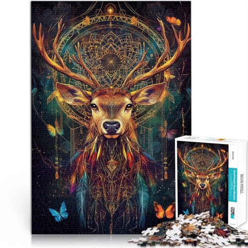 für Lernspiel-Herausforderungsspielzeug Fantasie Magie Hirsch Puzzle für Teenager 2000 Teile 70x100cm Heimdekoration Spielzeug von LGNBTGM