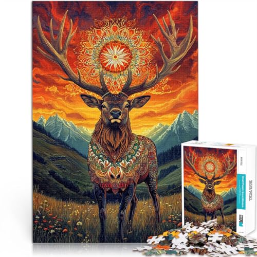 für Lernspiel-Herausforderungsspielzeug Hirsch-Kunststil Puzzle 1000 Teile für Erwachsene 70x100cm Wichtelgeschenke für Lernspiel-Herausforderungsspielzeug Hirsch-Kunststil Puzzle 1000 Teile für Erwachsene 70x100cm Wichtelgeschenke von LGNBTGM