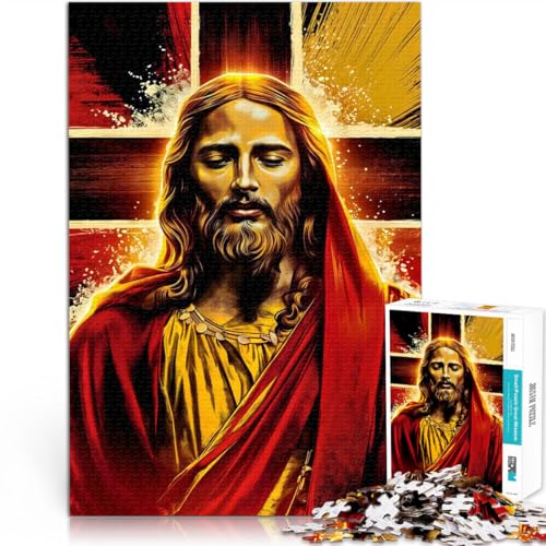 für Lernspiel-Herausforderungsspielzeug Jesus Christus Teenager-Puzzles 1000 Teile 38x52cm Kunstwerk Geschenk für ab 14 Jahren von LGNBTGM