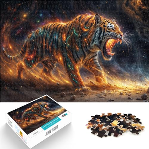 für Lernspiel-Herausforderungsspielzeug Kosmischer Tiger 1000-teilige Puzzles für Teenager 26x38cm für Heimdekoration für ab 14 Jahren für Lernspiel-Herausforderungsspielzeug Kosmischer Tiger 1000-teilige Puzzles für Teenager 26x38cm für Heimdekoration für ab 14 Jahren von LGNBTGM
