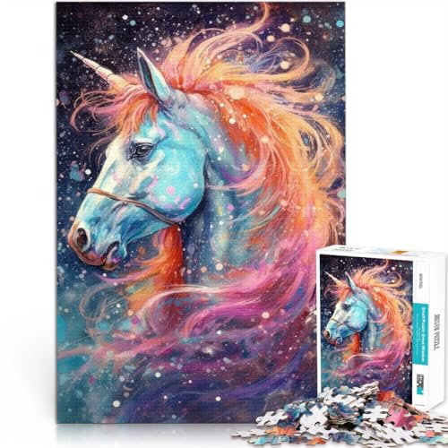 für Lernspiel-Herausforderungsspielzeug Kosmisches Fantasy-Einhorn 2000-teiliges Puzzle für Erwachsene 70x100cm Heimdekoration von LGNBTGM