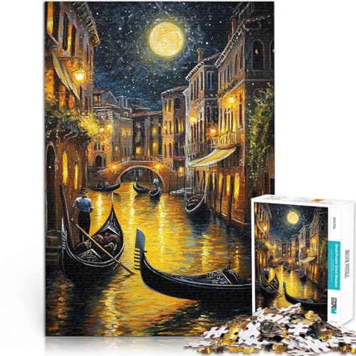 für Lernspiel-Herausforderungsspielzeug Schöne Nacht in Venedig Teenager-Puzzles 1000 Teile 70x100cm Gutes Geschenk für Lernspiel-Herausforderungsspielzeug Schöne Nacht in Venedig Teenager-Puzzles 1000 Teile 70x100cm Gutes Geschenk von LGNBTGM