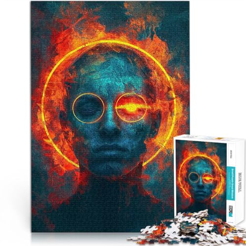 für Lernspiel-Herausforderungsspielzeug außerirdischer Cyborg 1000-teiliges Puzzle für Teenager 26x38cm Wohnkunstdekor für ab 14 Jahren von LGNBTGM