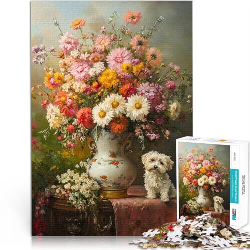 lustige Spiele für die ganze Familie Blumenstillleben Puzzle 1000 Teile für Erwachsene 26x38cm Wanddekoration lustige Spiele für die ganze Familie Blumenstillleben Puzzle 1000 Teile für Erwachsene 26x38cm Wanddekoration von LGNBTGM