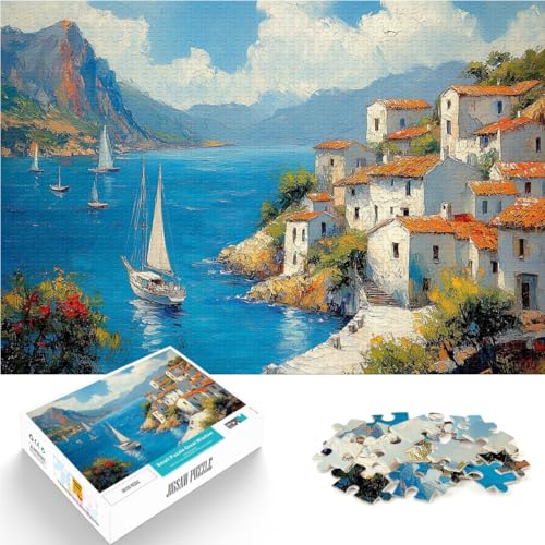 lustige Spiele für die ganze Familie Die Sonne des Griechischen 1000-teilige Puzzles für Teenager 50x75cm Tolles Geschenk für Spiele für 14+ von LGNBTGM