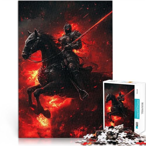 lustige Spiele für die ganze Familie Dunkle Krieger-Kavallerie Puzzle für Erwachsene 1000 Teile 50x75cm Tolles Geschenk für Spiele von LGNBTGM