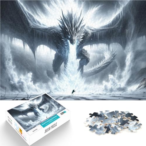 lustige Spiele für die ganze Familie Erwachen des Frostdrachen Puzzle für Teenager 1000 Teile 26x38cm Geburtstagsgeschenke von LGNBTGM