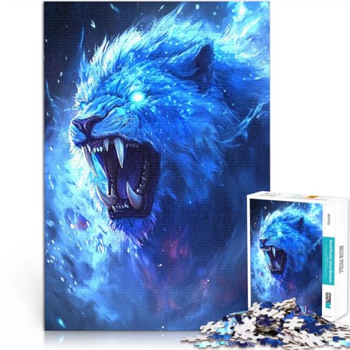 lustige Spiele für die ganze Familie Himmlischer Löwentitan 1000-Teile-Puzzle für Teenager 50x75cm Tolles Geschenk für Spiele für 14+ von LGNBTGM
