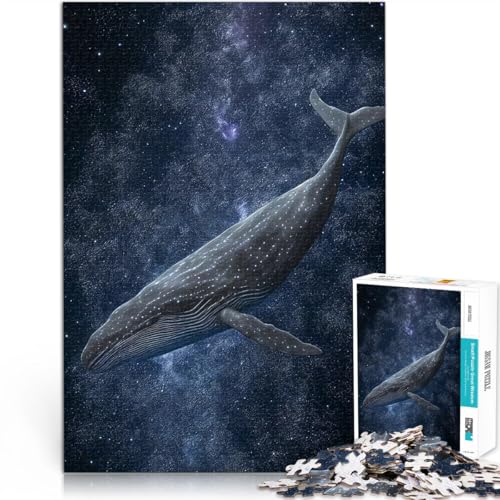 lustige Spiele für die ganze Familie Kosmischer Wal Puzzle 1000 Teile für Teenager 70x100cm Tolles Geschenk für Spiele für 14+ von LGNBTGM