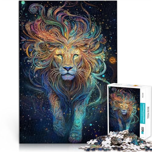 lustige Spiele für die ganze Familie Puma mit Buntem Fell 1000-teilige Puzzles für Teenager 70x100cm Wanddekoration von LGNBTGM