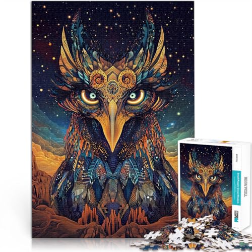lustige Spiele für die ganze Familie Uralter bunter Phönix Teenager 1000-teiliges Puzzle 26x38cm Kunstwerk Geschenk von LGNBTGM