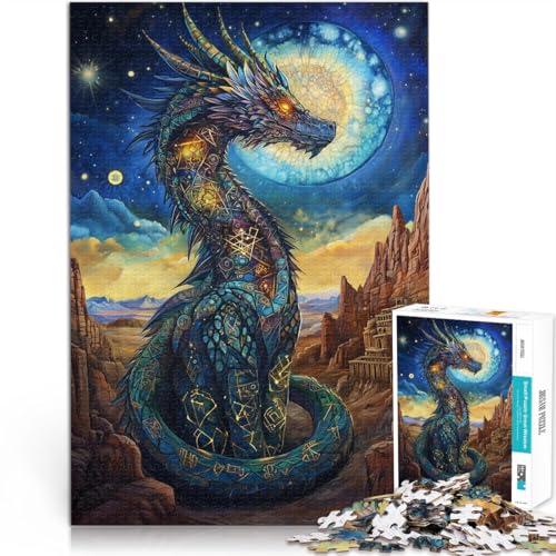 pädagogische Herausforderung Drachentotem Puzzle 1000 Teile für Teenager 70x100cm Wunschliste mit dem Weihnachtsmann für ab 14 Jahren von LGNBTGM
