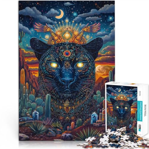 pädagogische Herausforderung Fantasy-Schwarzer Panther-Kunst 1000-teiliges Puzzle für Erwachsene 26x38cm Wichtelgeschenke pädagogische Herausforderung Fantasy-Schwarzer Panther-Kunst 1000-teiliges Puzzle für Erwachsene 26x38cm Wichtelgeschenke von LGNBTGM