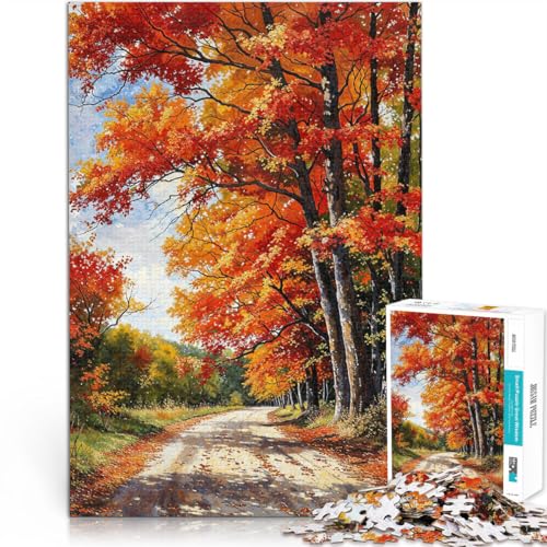 pädagogische Herausforderung Herbststraße 1000-teilige Puzzles für Teenager 70x100cm Geschenke für Freunde und Familie für ab 14 Jahren von LGNBTGM