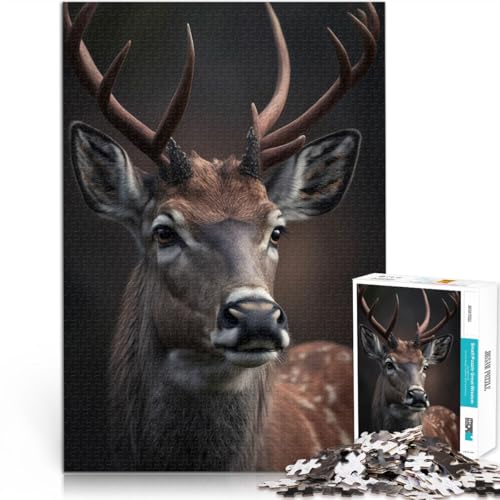 pädagogische Herausforderung Hirschporträt Teenager-Puzzles 1000 Teile 70x100cm einzigartiges Herausforderungsspiel für ab 14 Jahren pädagogische Herausforderung Hirschporträt Teenager-Puzzles 1000 Teile 70x100cm einzigartiges Herausforderungsspiel für ab 14 Jahren von LGNBTGM
