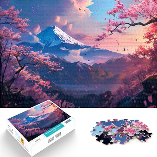 pädagogische Herausforderung Kirschblüte Japan 1000-Teile-Puzzle für Teenager 26x38cm Wichtelgeschenke ab 14 Jahren von LGNBTGM
