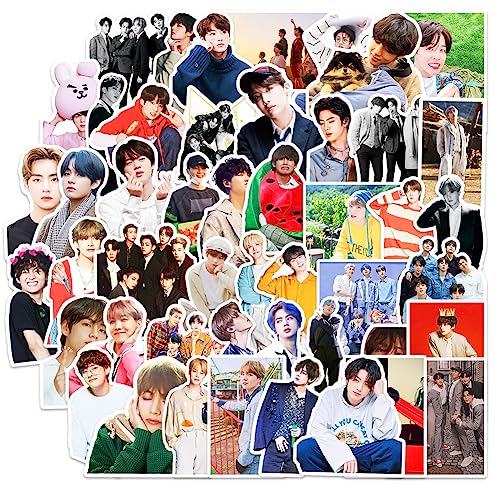 BTS Sticker, BTS Aufkleber Set 100 Stück Kpop BTS Sticker Dekorative, wasserdichte Vinyl Sticker Laptop Graffiti Decal Autos Moto Fahrrad Gepäck Koffer Aufkleber für Kinder von LGQHCE