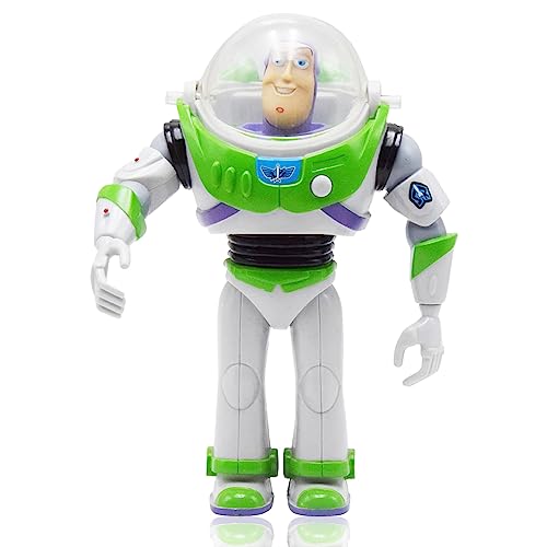 LGQHCE Buzz Lightyear Figur, Toy Story Buzz Lightyear Actionfiguren 24 cm Buzz Lightyear PVC Sammlermodelle Figuren mit leichten Tortenaufsätzen für Kindergeburtstage von LGQHCE