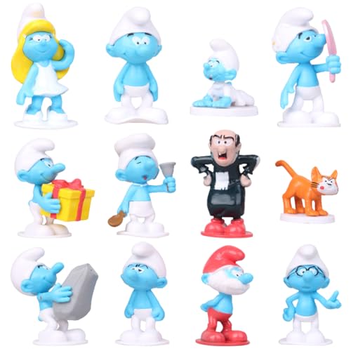 LGQHCE Smurfs Figuren Set, 12 Stück Cupcake Figuren, Tortendeko Cake Topper für Smurfs, Mini Figuren Set Gelten Mädchen/Junge Kindertag Kuchendekoration Geburtstags Party liefert LGQHCE Smurfs Figuren Set, 12 Stück Cupcake Figuren, Tortendeko Cake Topper für Smurfs, Mini Figuren Set Gelten Mädchen/Junge Kindertag Kuchendekoration Geburtstags Party liefert von LGQHCE