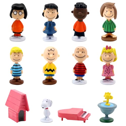 Snnopy Mini Figuren Set, 12 Stück Cake Topper Figuren Kuchen Dekoration Cartoon Charakter Action Figure Ornamente Torten Figur Modell Spielzeug für Kinder Geburtstags Party Dekoration Snnopy Mini Figuren Set, 12 Stück Cake Topper Figuren Kuchen Dekoration Cartoon Charakter Action Figure Ornamente Torten Figur Modell Spielzeug für Kinder Geburtstags Party Dekoration von LGQHCE