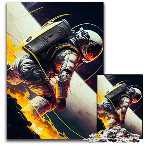 1000-teiliges Puzzle „Astronaut Surfing Space“, Holzpuzzle für Erwachsene, anspruchsvolles DIY-Denkspiel, perfektes Familienspiel oder dekoratives Geschenk, 50x75cm 1000-teiliges Puzzle „Astronaut Surfing Space“, Holzpuzzle für Erwachsene, anspruchsvolles DIY-Denkspiel, perfektes Familienspiel oder dekoratives Geschenk, 50x75cm von LGSHENG