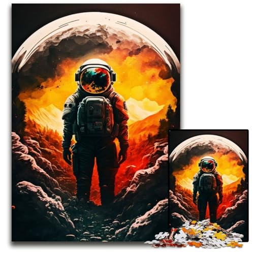 1000-teiliges Puzzle „Astronaut auf dem Mond“, anspruchsvolles Denkspiel für Teenager, interaktives Familienspiel, 50x75cm 1000-teiliges Puzzle „Astronaut auf dem Mond“, anspruchsvolles Denkspiel für Teenager, interaktives Familienspiel, 50x75cm von LGSHENG