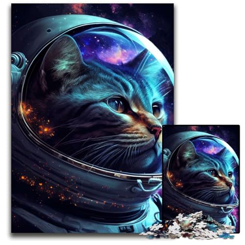 1000-teiliges Puzzle „Astronauten-Weltraumkatze“, anspruchsvolles Denkspiel für Teenager, interaktives Familienspiel, 50x75cm 1000-teiliges Puzzle „Astronauten-Weltraumkatze“, anspruchsvolles Denkspiel für Teenager, interaktives Familienspiel, 50x75cm von LGSHENG