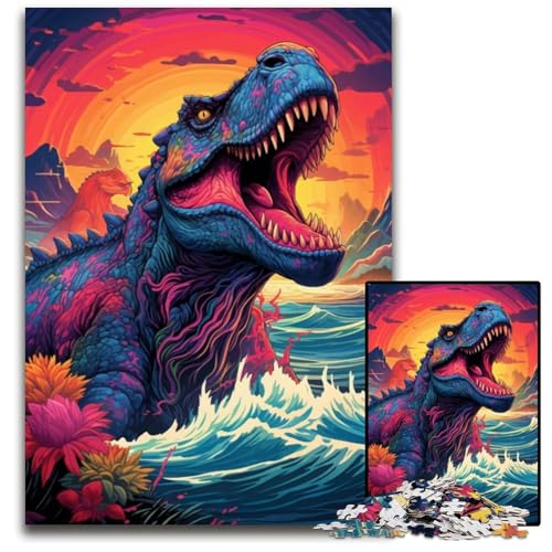 1000-teiliges Puzzle „Dinosaurier im Meer“, anspruchsvolles Denkspiel für Teenager, interaktives Familienspiel, 50x75cm 1000-teiliges Puzzle „Dinosaurier im Meer“, anspruchsvolles Denkspiel für Teenager, interaktives Familienspiel, 50x75cm von LGSHENG