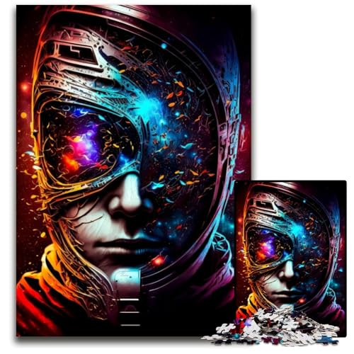 1000-teiliges Puzzle „Gesicht aus tausend Welten“, Holzpuzzle für Erwachsene, anspruchsvolles DIY-Denkspiel, perfektes Familienspiel oder dekoratives Geschenk, 26x38cm 1000-teiliges Puzzle „Gesicht aus tausend Welten“, Holzpuzzle für Erwachsene, anspruchsvolles DIY-Denkspiel, perfektes Familienspiel oder dekoratives Geschenk, 26x38cm von LGSHENG