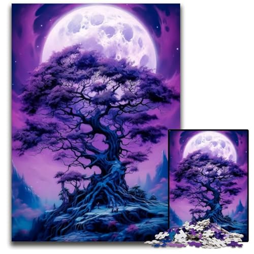 1000-teiliges Puzzle „Kosmischer Lebensbaum“ für Erwachsene, ideal für Verliebte, perfektes Weihnachts-, Neujahrs- und Valentinstagsgeschenk, 26x38cm von LGSHENG