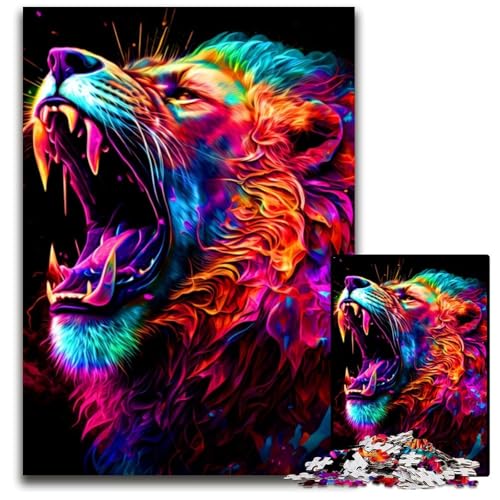1000-teiliges Puzzle „Löwen-Puzzle“, anspruchsvolles Denkspiel für Teenager, unterhaltsames interaktives Spiel für die ganze Familie, 26x38cm 1000-teiliges Puzzle „Löwen-Puzzle“, anspruchsvolles Denkspiel für Teenager, unterhaltsames interaktives Spiel für die ganze Familie, 26x38cm von LGSHENG