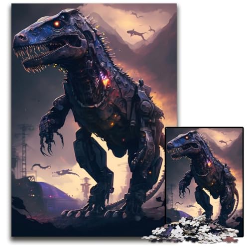 1000-teiliges Puzzle „Mechanischer Drache“, anspruchsvolles Denkspiel für Teenager, unterhaltsames interaktives Spiel für die ganze Familie, 50x75cm von LGSHENG