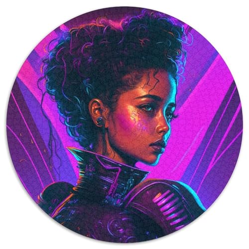 1000-teiliges Puzzle „Metal Girl“, schwierige Puzzles für Erwachsene, Familienspieleabend, Heimdekoration und Gehirntraining, Geschenk, 67,5 x 67,5 cm von LGSHENG