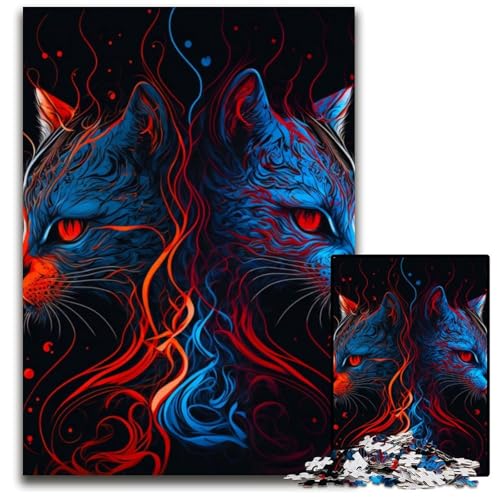1000-teiliges Puzzle „Schöne Katzen“, anspruchsvolles Denkspiel für Teenager, unterhaltsames interaktives Spiel für die ganze Familie, 26x38cm 1000-teiliges Puzzle „Schöne Katzen“, anspruchsvolles Denkspiel für Teenager, unterhaltsames interaktives Spiel für die ganze Familie, 26x38cm von LGSHENG