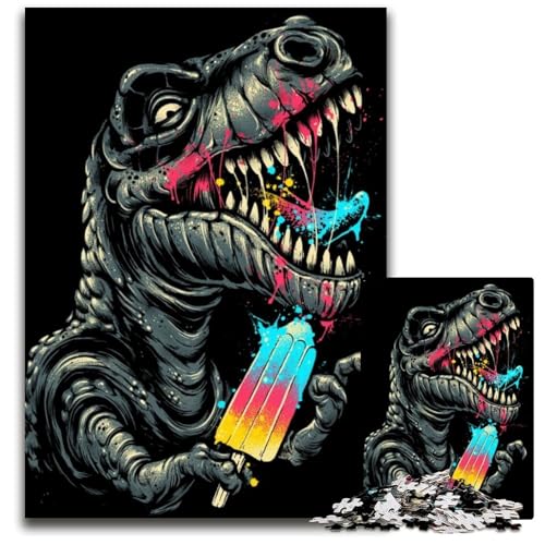 1000-teiliges Puzzle „Sweet Tooth Dinosaur“ – Herausforderndes Denkspiel für Teenager, unterhaltsames interaktives Spiel für die ganze Familie, 26x38cm 1000-teiliges Puzzle „Sweet Tooth Dinosaur“ – Herausforderndes Denkspiel für Teenager, unterhaltsames interaktives Spiel für die ganze Familie, 26x38cm von LGSHENG