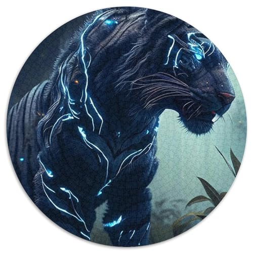 1000-teiliges Puzzle „Tigers of Red Lightning“, schwierige Puzzles für Erwachsene, Familienspieleabend, Heimdekoration und Gehirntraining, Geschenk, 67,5 x 67,5 cm von LGSHENG