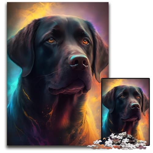 1000-teiliges Puzzle Labrador Retriever, Holzpuzzle für Erwachsene, anspruchsvolles DIY-Denkspiel, perfektes Familienspiel oder dekoratives Geschenk, 26x38cm 1000-teiliges Puzzle Labrador Retriever, Holzpuzzle für Erwachsene, anspruchsvolles DIY-Denkspiel, perfektes Familienspiel oder dekoratives Geschenk, 26x38cm von LGSHENG